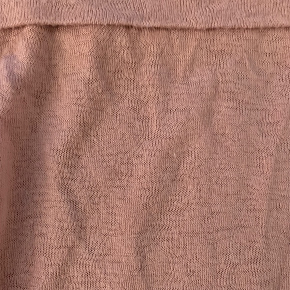 {Velvet By Graham & Spencer} Off the Shoulder Drapey Blush Sweater Medium - Picture 3 of 3